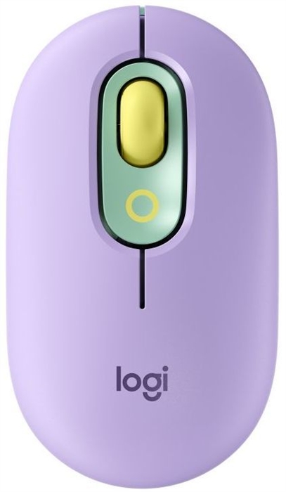 (1029677) Мышь Logitech POP Mouse with emoji фиолетовый/зеленый оптическая (4000dpi) беспроводная BT/Radio USB 910-006547 - фото 39362