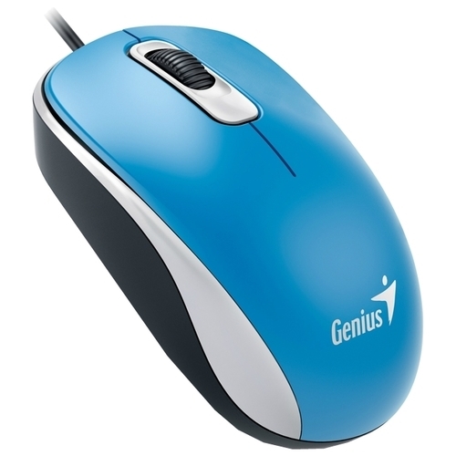 (1029730) Мышь Genius DX-110, USB (голубая, оптическая 1000dpi) - фото 39557
