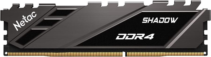 (1030668) Модуль памяти DDR 4 DIMM 16Gb PC25600, 3200Mhz, Netac Shadow NTSDD4P32SP-16E   C16 Grey, с радиатором - фото 40970