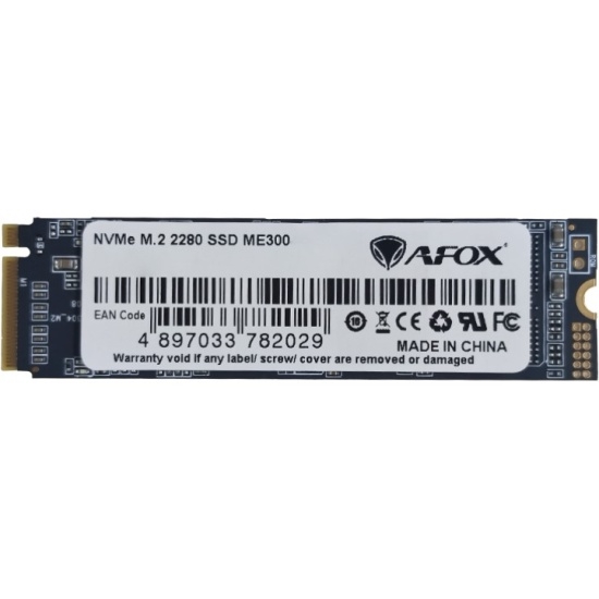 (1030674) Твердотельный накопитель SSD M.2 AFOX 1.0Tb ME300 Series <ME300-1000GN> Retail (PCI-E 3.0 x4, up to 2050/1640Mbs, 3D TLC, 800TBW, 22х80mm) - фото 40982