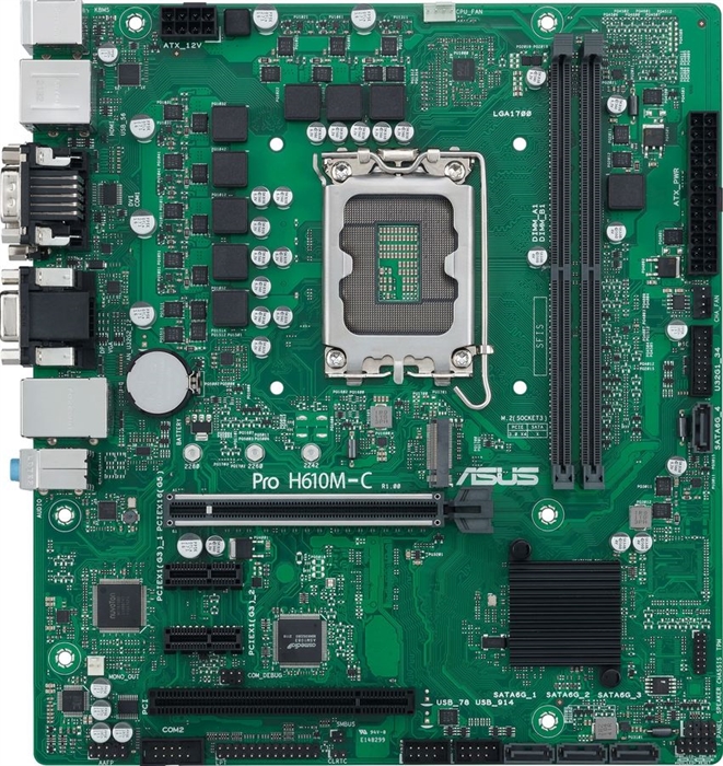 (1030833) Материнская плата Asus PRO H610M-C-CSM Soc-1700 Intel H610 2xDDR5 mATX AC`97 8ch(7.1) GbLAN+VGA+DVI+ - фото 41119