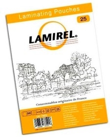 (1031033) Пленка для ламинирования Fellowes 125мкм A4 (25шт) глянцевая 216x303мм Lamirel (LA-78802) - фото 41183