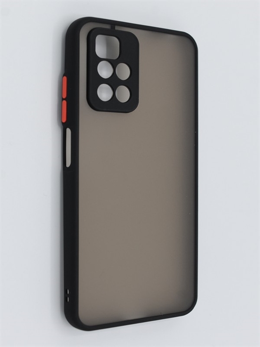 (1030921) Накладка NNDM пластиковая с силиконовой окантовкой с защищенной камерой для Xiaomi ReNNDMi 10 черная - фото 41472