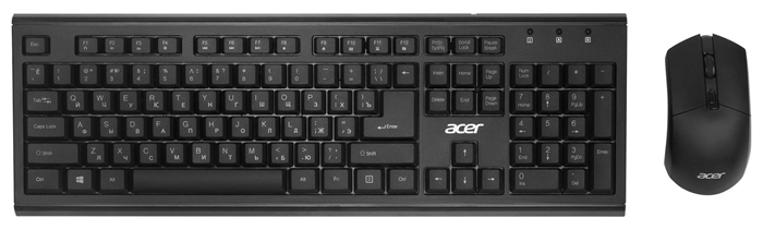 (1031823) Клавиатура + мышь Acer OKR120 клав:черный мышь:черный USB беспроводная (ZL.KBDEE.007) - фото 42009