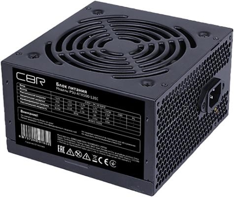 (1031820) CBR PSU-ATX500-12EC Блок питания ATX, 500W, 20+4pin/1*4+4pin/1*6+2pin/2*IDE/4*SATA, 12см fan, кабель питания 1.2м, черный - фото 42012