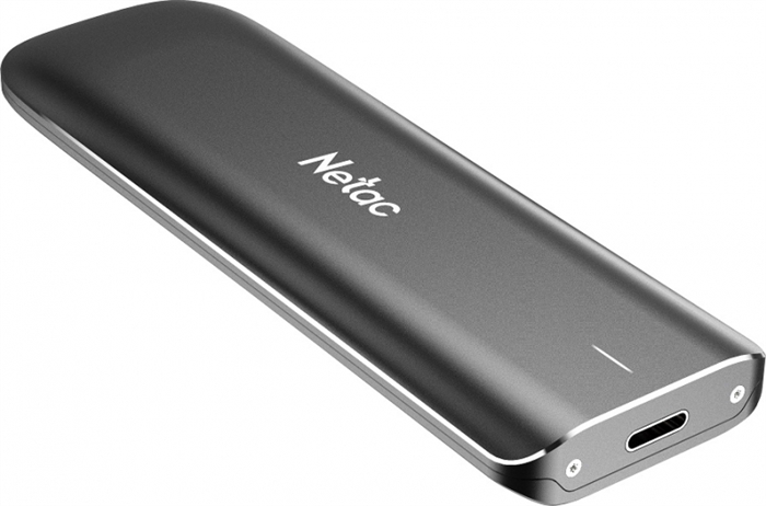 (1032083) Внешний SSD SSD External Netac 500Gb ZX <NT01ZX-500G-32BK> (USB3.2 Gen2 Type C, up to 1050/950MBs, 105х34х10.5mm, 36.5g, Aluminium) Black - фото 42629
