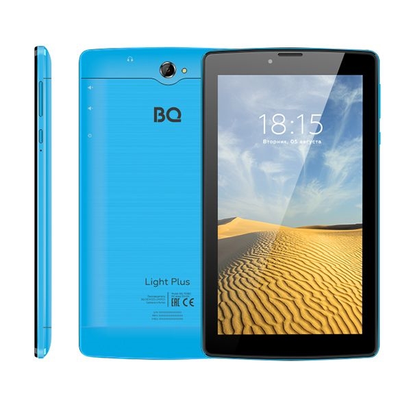 (1032268) Планшетный компьютер BQ-7038G Light Plus Blue (7731E, 2 GB/16 GB, 2G, 3G, WiFi, Bluetooth, GPS, 7" 1024*600,  СИМ: 2, FM, Виброзвонок, Фонарик) - фото 43038