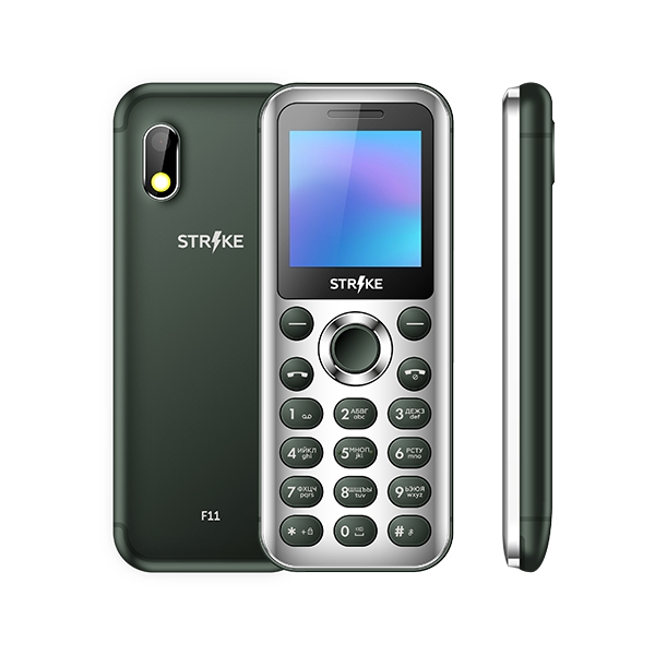 (1032251) Мобильный телефон Strike F11 Зеленый - фото 43056