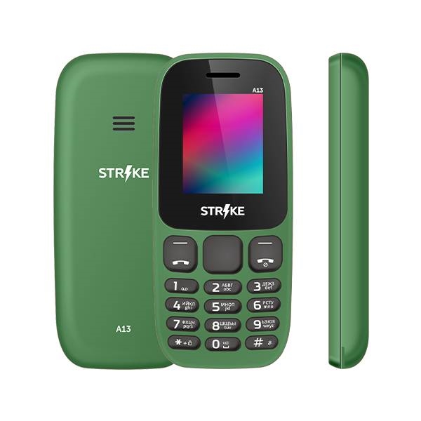 (1032247) Мобильный телефон Strike A13 Green - фото 43060
