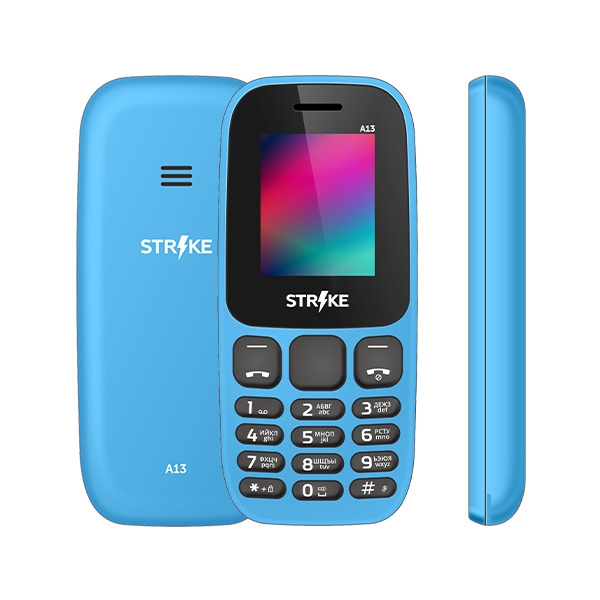 (1032245) Мобильный телефон Strike A13 Blue - фото 43062