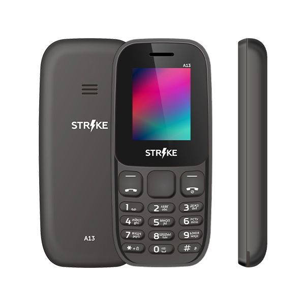 (1032244) Мобильный телефон Strike A13 Black - фото 43063