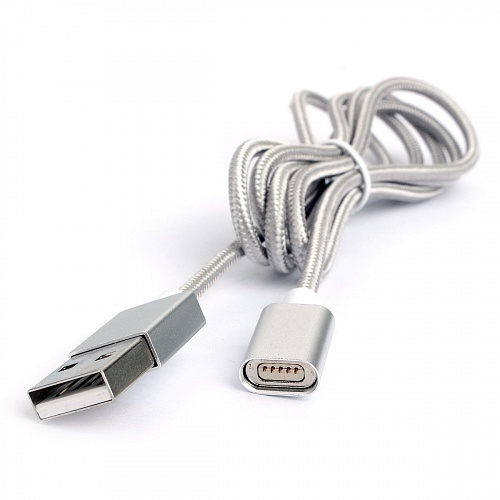 (1032824) Кабель магнитный USB 2.0 Cablexpert CC-USB2-AMMg-1M, БЕЗ АДАПТЕРОВ, подходит для TypeC - microBM 5P - iPhone light - фото 43374