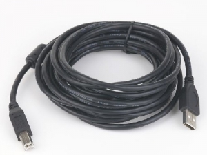 (1032820) Кабель USB 2.0 Pro Cablexpert, AM/BM, 3м, экран, феррит.кольцо, черный, пакет - фото 43384