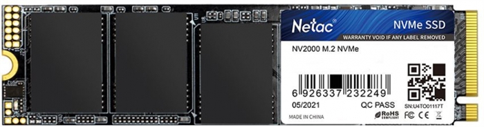 (1033084) Твердотельный накопитель SSD M.2 Netac 1.0Tb NV2000 Series <NT01NV2000-1T0-E4X> Retail (PCI-E 3.1 x4, up to 2500/2100MBs, 3D NAND, 600TBW, NVMe 1.4, 22х80mm) - фото 43716