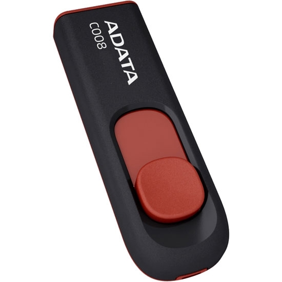 (1033107) Флеш Диск A-Data 64Gb Classic AC008 AC008-64G-RKD USB2.0 красный/черный - фото 43809