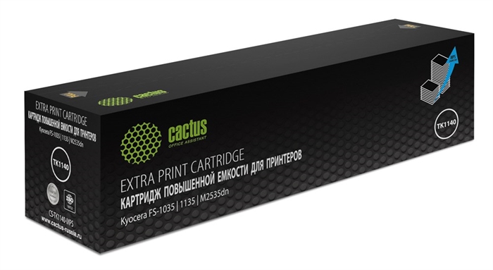 (1033101) Картридж лазерный Cactus CS-TK1140-MPS TK-1140X черный (14400стр.) для Kyocera FS-1035/1135/M2535dn - фото 43815