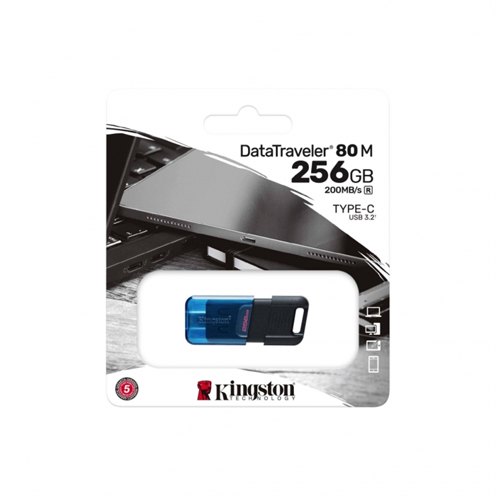 (1033376) Флеш Диск Kingston 256Gb DataTraveler 80 M DT80M/256GB USB3.2 черный - фото 44115