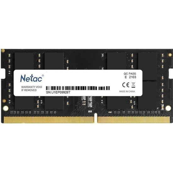 (1033392) Модуль памяти SO-DIMM DDR 4 DIMM 16Gb PC21300, 2666Mhz, Netac NTBSD4N26SP-16   C19 - фото 44133