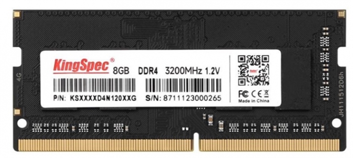 (1033613) Память DDR4 8Gb 3200MHz Kingspec KS3200D4N12008G RTL PC4-25600 SO-DIMM 260-pin 1.2В RTL - фото 44262