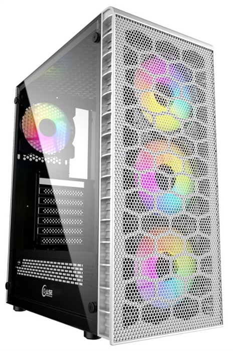 (1034315) Корпус Powercase Mistral Z4С White, Tempered Glass, Mesh, 4x 120mm 5-color LED fan, белый, ATX  (CMIZ4CW-L4) - фото 45073