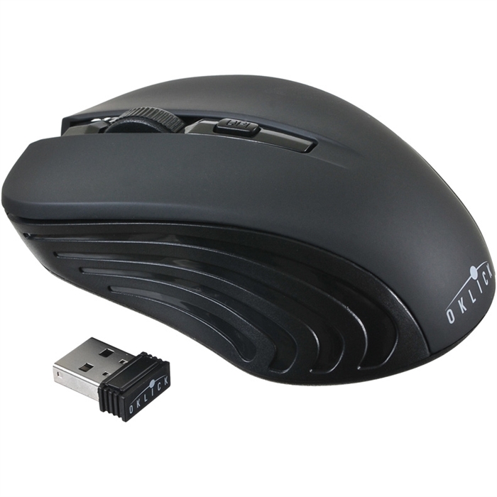 (1034722) Мышь Оклик 545MW черный оптическая (1600dpi) беспроводная USB для ноутбука (4but) 368626 - фото 45357
