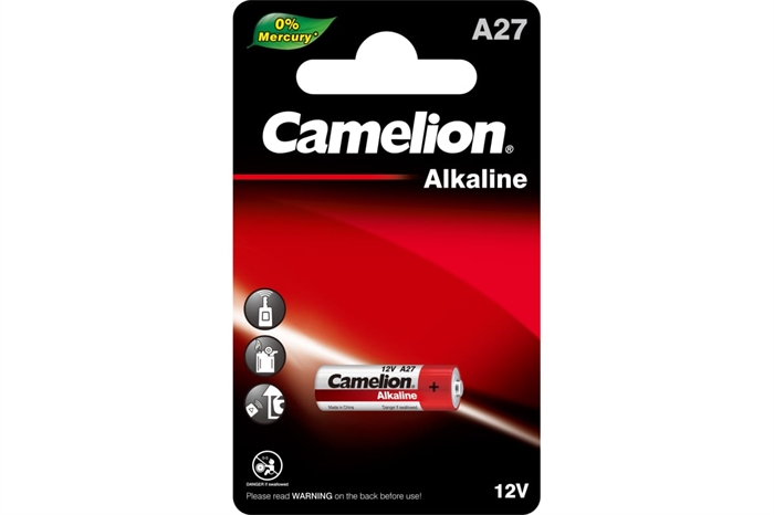 (1035298) Батарейка Camelion LR27A BL-1 Mercury Free (A27-BP1, батарейка,12В) (1 шт. в уп-ке) - фото 46060