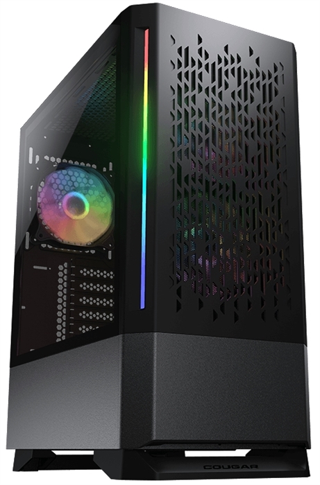 (1035600)Корпус Cougar MX430 Air RGB Black, 3х120мм ARGB Fan + 2x ARGB Strip, ARGB Fan Hub, без БП, черный, ATX - фото 46352