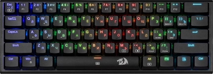 (1035725) Механическая клавиатура для компьютера игровая Redragon Anivia RGB (60%) - фото 46415