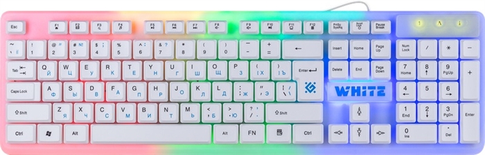 (1035976) Игровая клавиатура для компьютера Defender White мембранная (Full-size) - фото 46845