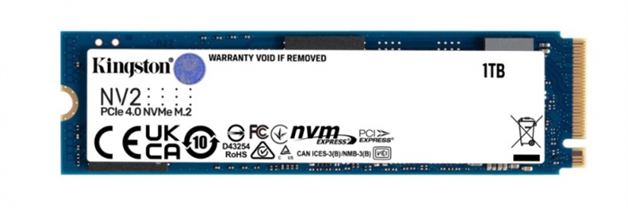 (1036430) Kingston 1 ТБ Внутренний SSD-диск NV2 M.2 PCI-E 4.0 (SNV2S/1000G) - фото 47014