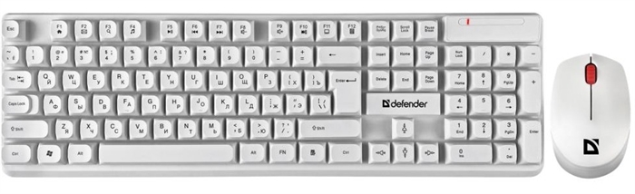 (1037323) Комплект мышь и клавиатура беспроводная Defender Milan C-992 RU,черный, полноразмерная - фото 47400