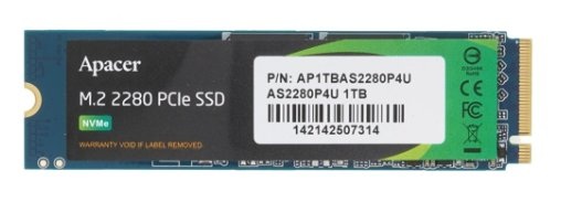 (1037672) Внутренний SSD-диск Apacer 1 ТБ AS2280P4U M.2 PCI-E 3.0 PCI-E 3.x x4, чтение - 3500 Мбайт/сек, запись - 3000 Мбайт/сек, 3 бит TLC, NVM Express - фото 47558