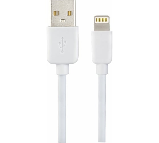 (1038646) PERFEO Кабель для iPhone, USB - 8 PIN (Lightning), белый, длина 1 м., бокс (I4604) - фото 48370