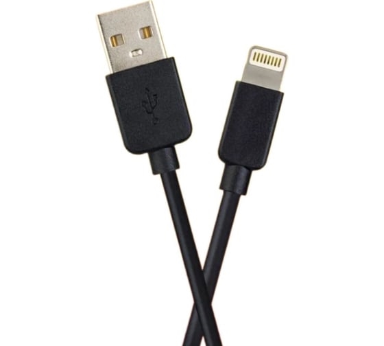 (1038645) PERFEO Кабель для iPhone, USB - 8 PIN (Lightning), черный, длина 2 м., бокс (I4321) - фото 48372