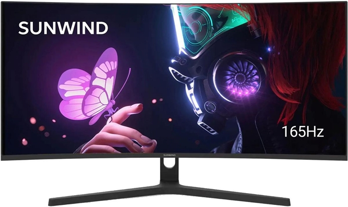 (1038689) Монитор SunWind 34" 3440x1440 SM-34QV401 VA WQ чер HDMI DP 165Hz 300cd Ex Cur SM34VG01 - фото 48447