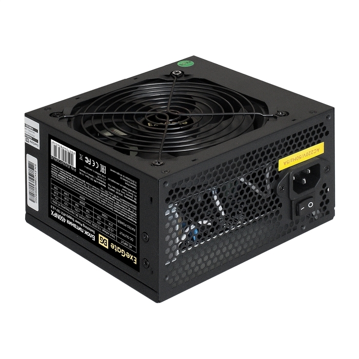 (1039012) Exegate EX224733RUS Блок питания 450W ATX-450NPX OEM, black, 12cm fan, 24+4pin, 6pin PCI-E, 3*SATA - фото 48570