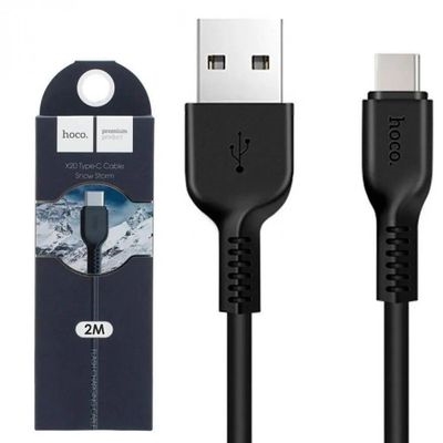 (1039020) Кабель Hoco X20 Flash X20 USB (m)-USB Type-C (m) 2м черный коробка - фото 48611