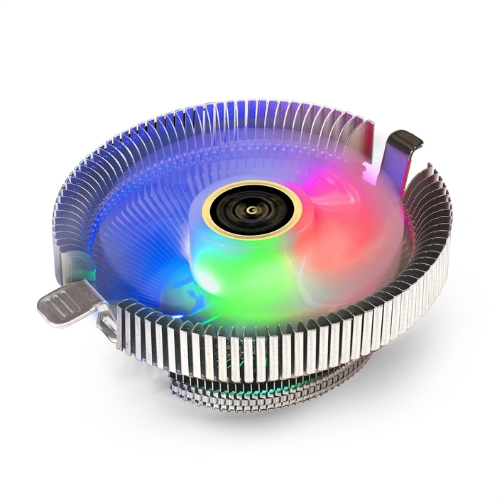 (1040392) Кулер ExeGate Wizard EE91-PWM.RGB (Al, LGA775/1150/1151/1155/1156/1200/1700/1851/AM2/AM2+/AM3/AM3+/AM4/AM5/FM1/FM2/754/939/940, TDP 75W, Fan 90mm, PWM, 800-2400RPM, Hydro bearing, 4pin, 11-24db, 170г, многоцветная подсветка, с термопастой, EX297295RUS - фото 50069