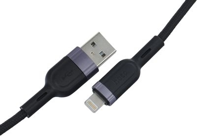 (1040440) Кабель Hoco U117 IP(01481) USB (m)-Lightning (m) 1.2м черный IP(01481) - фото 50149