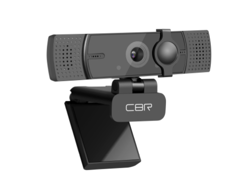 (1040827) CBR CW 872FHD Black, Веб-камера с матрицей 5 МП, разрешение видео 1920х1080, USB 2.0, встроенный микрофон с шумоподавлением, автофокус, крепление на мониторе, шторка, длина кабеля 1,8 м, цвет чёрный CW 872FHD Black - фото 50604