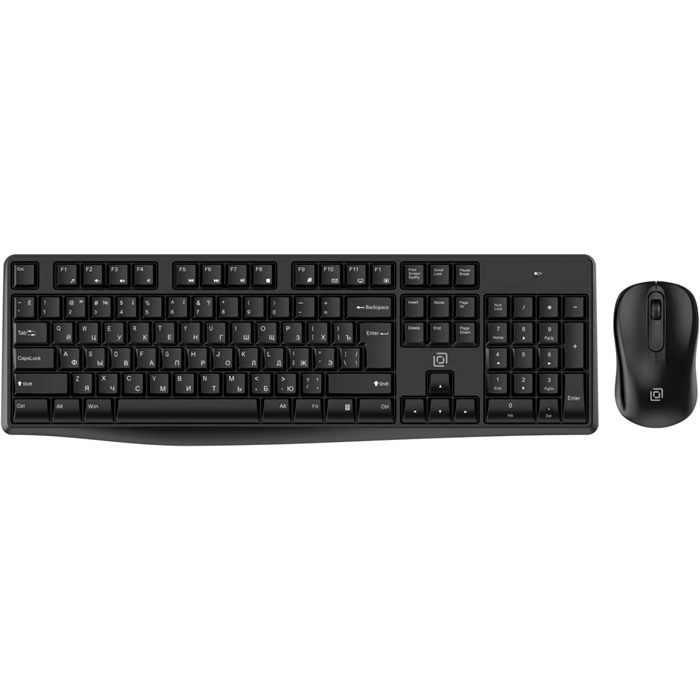 (1041627) Клавиатура + мышь Оклик S260W клав:черный мышь:черный USB беспроводная Multimedia (2066170) 2066170 - фото 50745