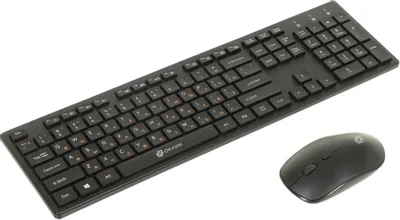 (1037506) Клавиатура + мышь Оклик 240M клав:черный мышь:черный USB беспроводная slim Multimedia (1091253) 1091253 - фото 50880