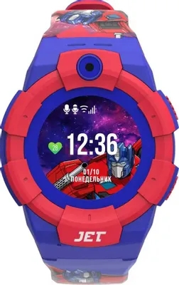 (1027035) Смарт-часы Jet Kid Transformers 1.44" TFT синий/красный (OPTIMUS PRIME) OPTIMUS PRIME - фото 50982