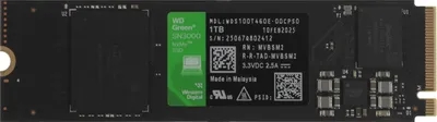 (1041849) Накопитель SSD WD PCIe 4.0 x4 1TB WDS100T4G0E SN3000 Green M.2 2280 WDS100T4G0E - фото 51081