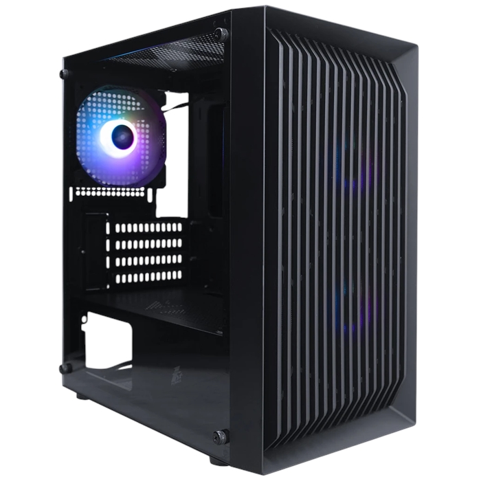 (1042061) Корпус 1STPLAYER BLACK.SIR BS-2 ARGB Black / mATX / 3x120mm ARGB fans / BS-2-BK-3F7 BS-2-BK-3F7 - фото 51158