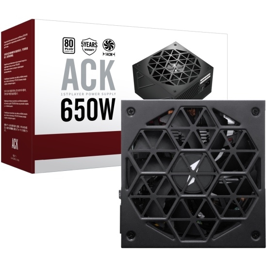 (1042054) Блок питания 1STPLAYER ACK STANDARD 650W White / ATX 2.4, APFC, 80 PLUS Standard, Double Forward, Teapo main cap, 140mm fan, non-modular / HA-650AC1-WH HA-650AC1-WH - фото 51189