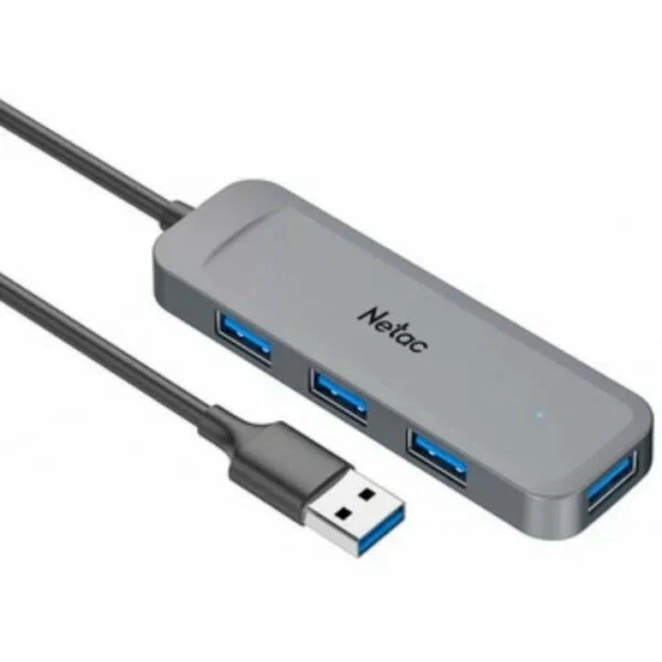 (1042040) Концентратор, Netac USB Hub WF11, USB-A to USB3.0 x 4.(NT08WF11-30GR) NT08WF11-30GR - фото 51233