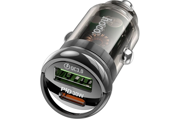 1042399 Автомобильное зарядное устройство Hoco, 30Вт, USB, Type-C, Z53A, черный, коробка 6942007611305 - фото 51383