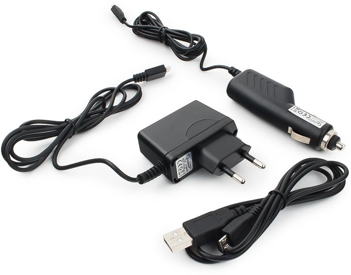 1042478 Набор зарядных устройств Micro-USB Gembird 2.25Вт, 0.45A, кабель Micro-USB, черный, блистер MP3A-CAR-KIT1 - фото 51384