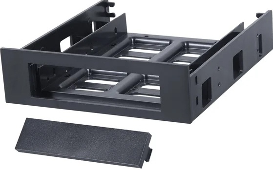 1042504 Салазки для установки HDD/SSD 2.5''/3.5'' в отсек 5.25" Gembird, пластик, пакет MF-35525 - фото 51434
